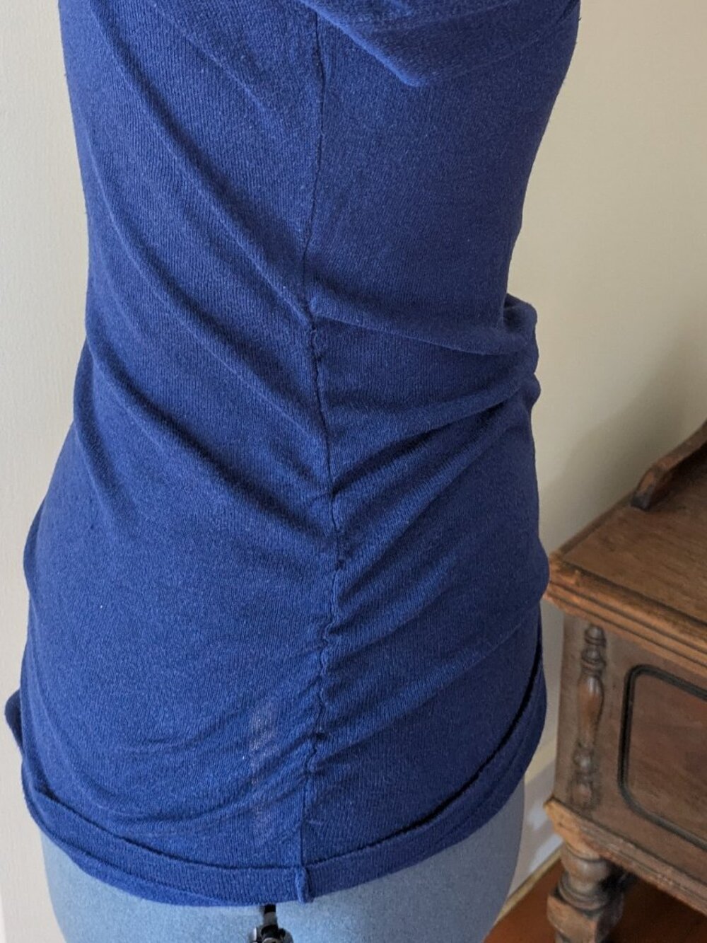 Bright blue cowl neck sweater by Limited - size S - Picture 3 of 8